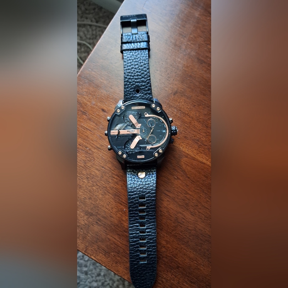 Men's Diesel Mr. Daddy 2.0 4 Time Zone Oversize Watch DZ7350